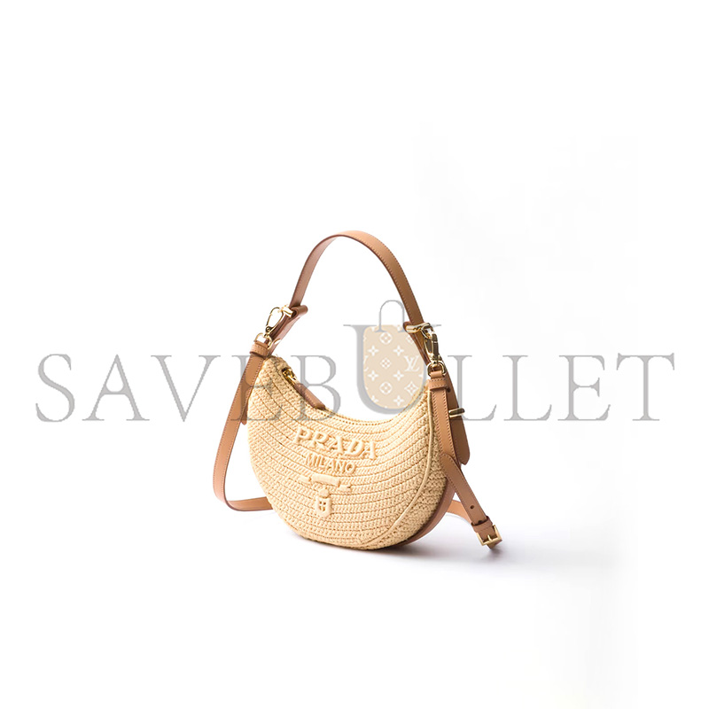PRADA ARQUÉ CROCHET SHOULDER BAG 1BC194 (22.5*18.5*6cm)